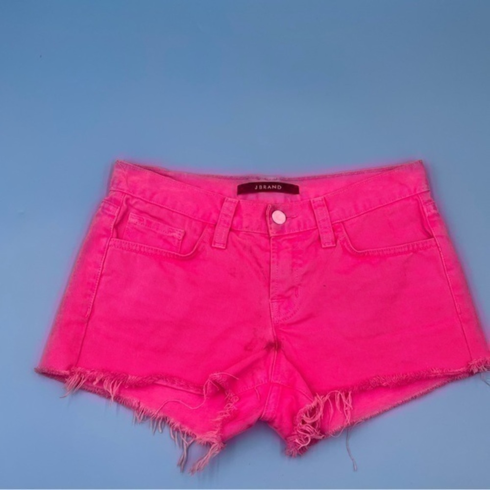J. BRAND Hot Pink Denim Shorts
